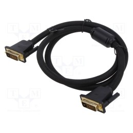 1 pcs x VENTION - EAEBH - Cable, DVI-D (24+1) plug,both sides, PVC, textile, 2m, black