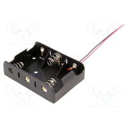 1 pcs x COMF - BH-232A - Holder, C,R14, Batt.no: 3, cables, black, 150mm