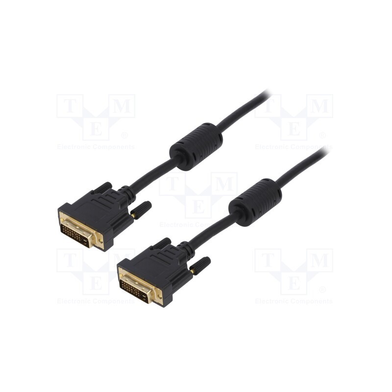 1 pcs x LOGILINK - CD0002 - Cable, dual link, DVI-D (24+1) plug,both sides, PVC, Len: 3m