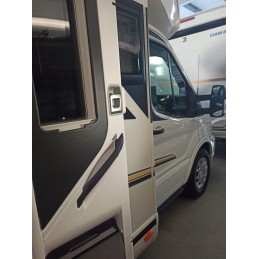 Internal handle of the entrance door of a Benimar camper