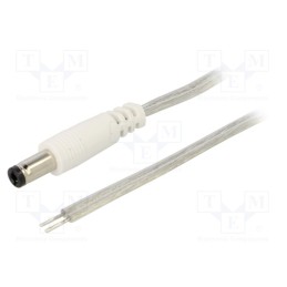 1 pcs x BQ CABLE - DC.EXT.8610.0100 - Cable, 2x0.5mm2, DC 5,5/2,5 plug,DC 5,5/2,5 socket, straight