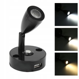 LED reading light usb touch wall lamp