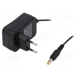 1 pcs x LVSUN - LS-PC18-9V1AV - Power supply: switched-mode, plug, 9VDC, 1A, 9W, Plug: EU, 82.7%