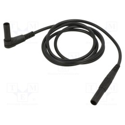 1 pcs x STu00c4UBLI - 66.9006-10021 - Test lead, 19A, banana plug 4mm,angular banana plug 4mm, Len: 1m