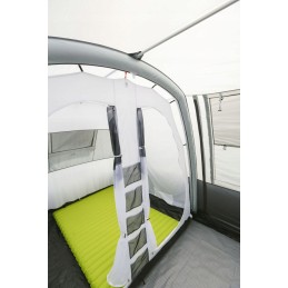 A vestibule tent for a Brunner van bus camper