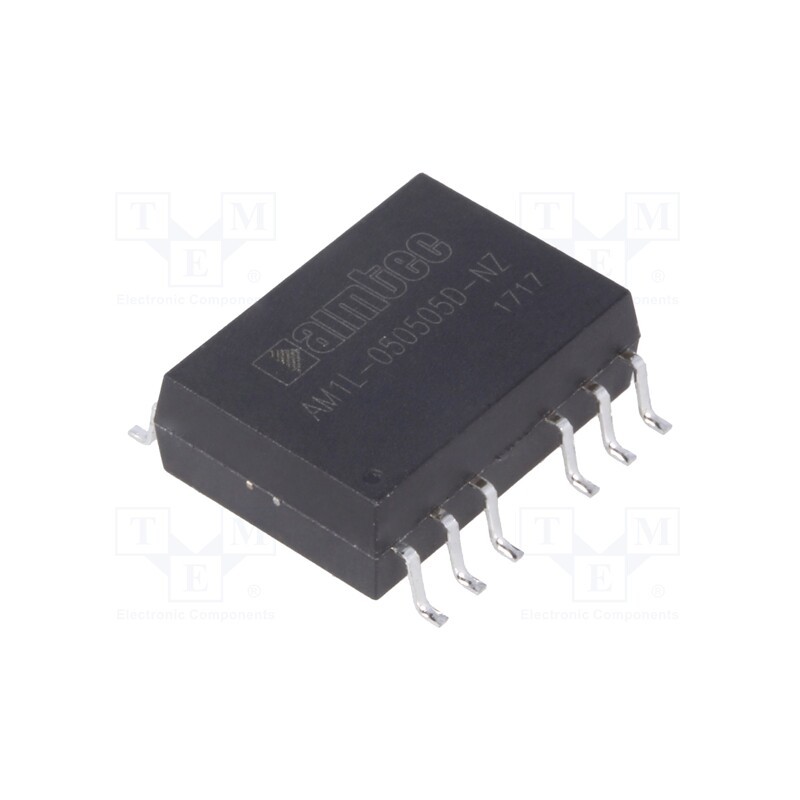 1 pcs x AIMTEC - AM1L-050505D-NZ - Converter: DC/DC, 1W, Uin: 4.5÷5.5V, Uout: 5VDC, Uout2: 5VDC, SMD