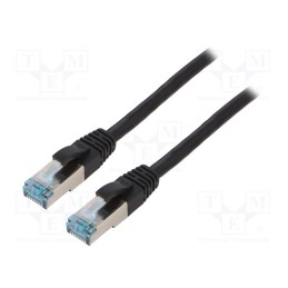 1 pcs x LOGILINK - CQ6085S - Patch cord, S/FTP, 6a, stranded, Cu, PUR, black, 7.5m, 27AWG, IP20