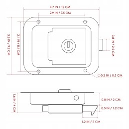 2-key trailer entrance door lock