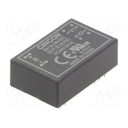 1 pcs x CINCON - EC4A15H-E - Converter: DC/DC, 5/6W, Uin: 18÷36V, Uout: 15VDC, Uout2: -15VDC, THT