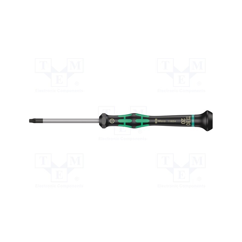 1 pcs x WERA - 5118054001 - Screwdriver, Torx® with protection, precision, T20H
