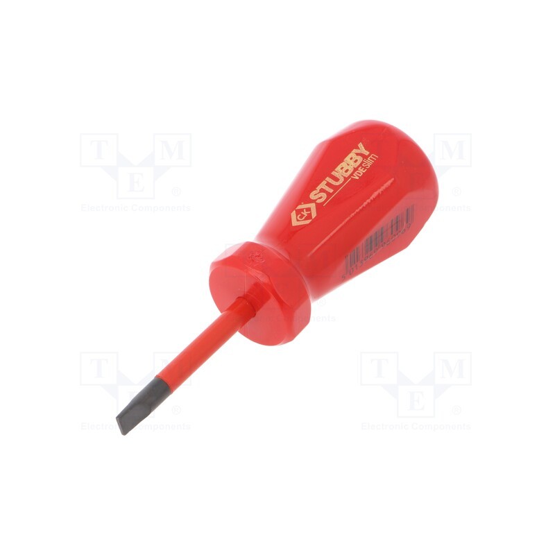 1 pcs x C.K - T48344-055 - Screwdriver, insulated,slim, slot, SL 5, Blade length: 46mm, 1kVAC