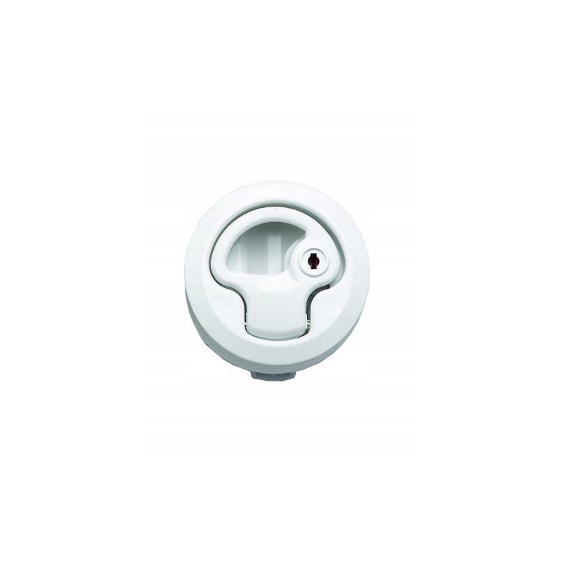 White PVC bottom lift with a lock for a yacht boat