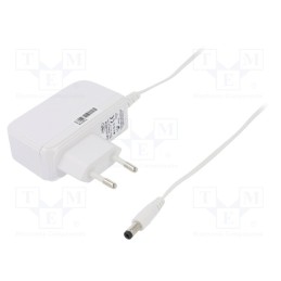 1 pcs x CELLEVIA POWER - CLW-1512-W2E-ER-WH - Power supply: switched-mode, plug, 12VDC, 1.25A, 15W, Plug: EU