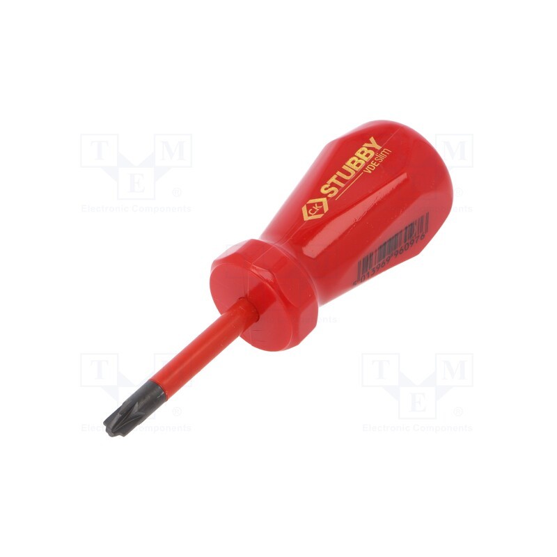 1 pcs x C.K - T48345-2 - Screwdriver, insulated, MOD, 2, Blade length: 46mm, 1kVAC, STUBBY