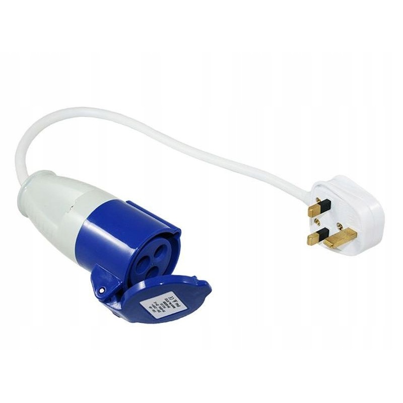 Extension adapter for English CEE socket, 40 cm