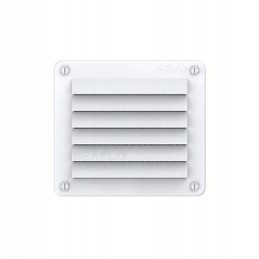 White ventilation grille 142x126 mm