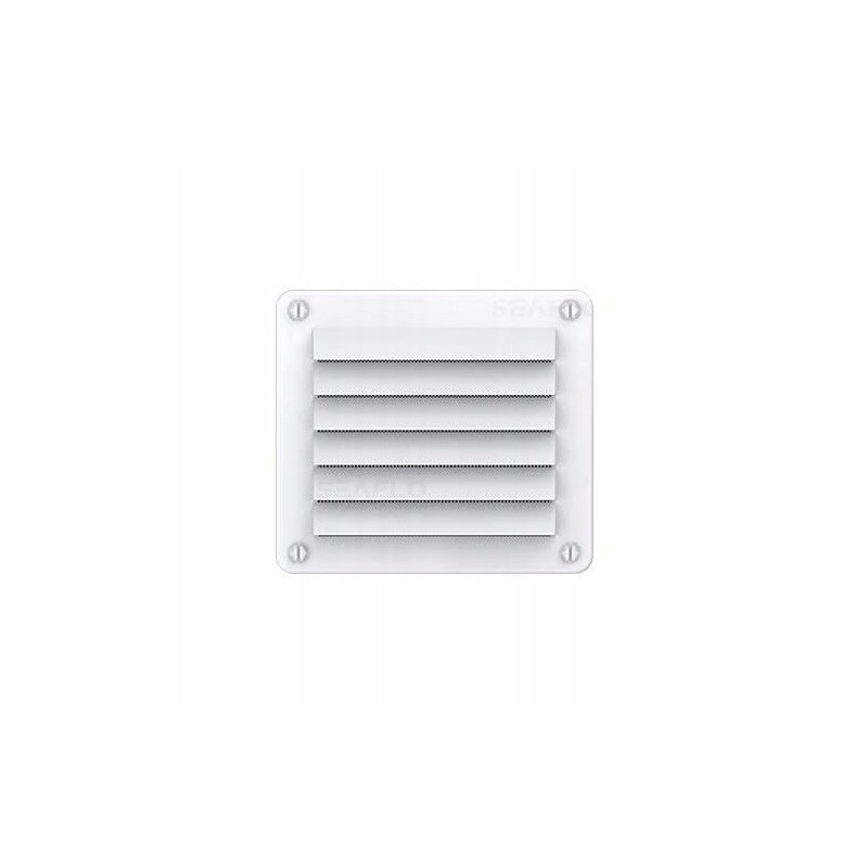 White ventilation grille 142x126 mm