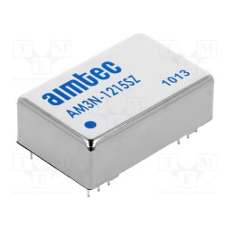 1 pcs x AIMTEC - AM3N-1215SZ - Converter: DC/DC, 3W, Uin: 10.8÷13.2V, Uout: 15VDC, Iout: 200mA