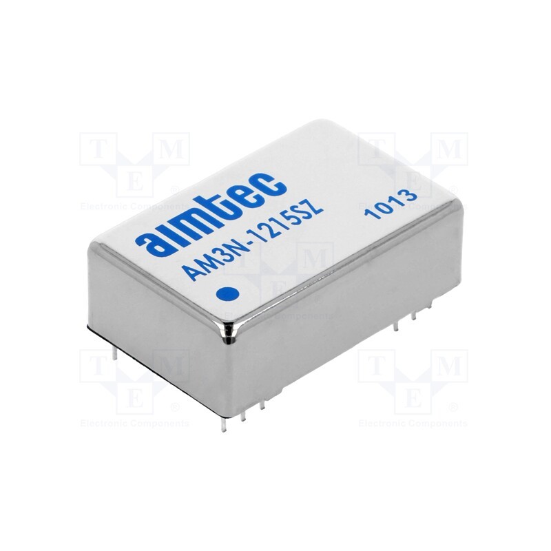 1 pcs x AIMTEC - AM3N-1215SZ - Converter: DC/DC, 3W, Uin: 10.8÷13.2V, Uout: 15VDC, Iout: 200mA