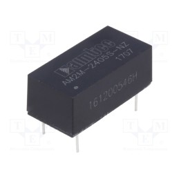 1 pcs x AIMTEC - AM2M-2405S-NZ - Converter: DC/DC, 2W, Uin: 21.6÷26.4V, Uout: 5VDC, Iout: 400mA, DIP14
