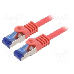 1 pcs x LOGILINK - C6A074S - Patch cord, S/FTP, 6a, stranded, Cu, LSZH, red, 5m, 26AWG, -20÷75°C