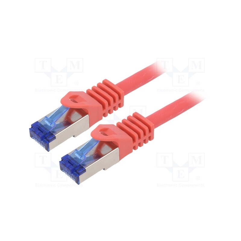 1 pcs x LOGILINK - C6A074S - Patch cord, S/FTP, 6a, stranded, Cu, LSZH, red, 5m, 26AWG, -20÷75°C