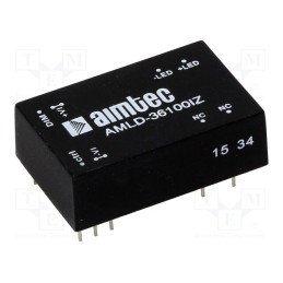 1 pcs x AIMTEC - AMLD-36100IZ - Converter: DC/DC, Uin: 5÷36V, Uout: 2÷32VDC, Iout: 1000mA, DIP24