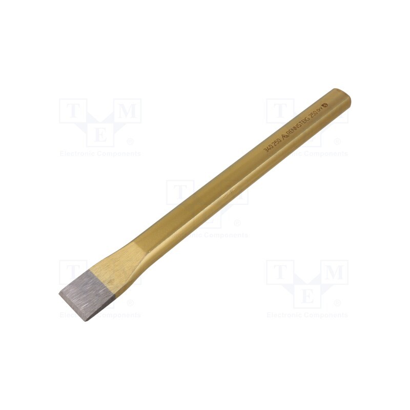 1 pcs x RENNSTEIG - 340 250 0 - Mason's chisel, Tipwidth: 26mm, L: 250mm
