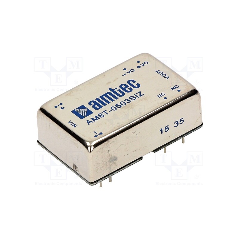 1 pcs x AIMTEC - AM8T-0503SIZ - Converter: DC/DC, 5.3W, Uin: 4.5÷9V, Uout: 3.3VDC, Iout: 1.6A, DIP24