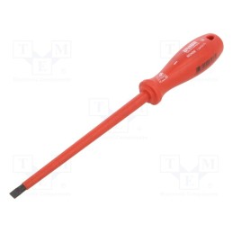 1 pcs x UNIOR - 616476 - Screwdriver, insulated, slot, 8,0x1,2mm, Blade length: 175mm