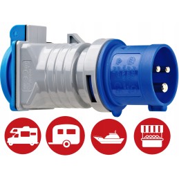 Cee socket camper boat trailer 230v IP44