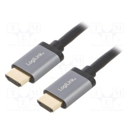 1 pcs x LOGILINK - CHA0102 - Cable, HDCP,HDMI 2.0, HDMI plug,both sides, 3m, black