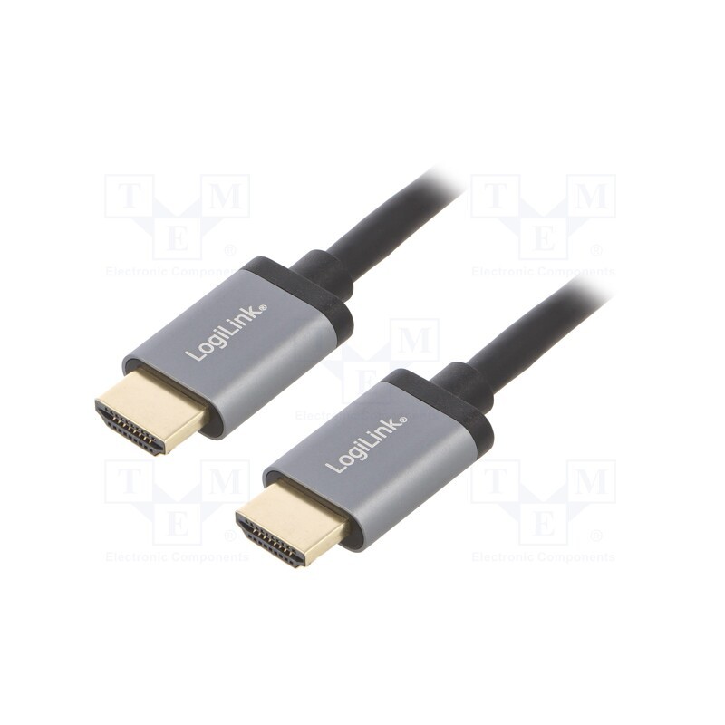 1 pcs x LOGILINK - CHA0102 - Cable, HDCP,HDMI 2.0, HDMI plug,both sides, 3m, black
