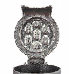 7 pin 12v aluminum electrical socket ge7a