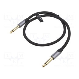 1 pcs x VENTION - BASHJ - Cable, Jack 6,3mm plug,both sides, 5m, Plating: gold-plated, PVC