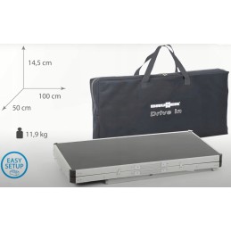 Brunner drive foldable travel cabinet in black