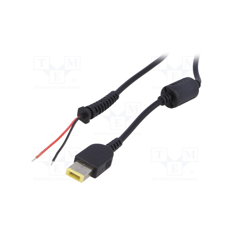 1 pcs x AKYGA - AK-SC-10 - Cable, 2x0.5mm2, wires,Slim Tip, straight, black, 1.2m