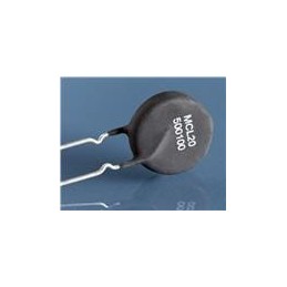 1 pcs : MCL20 500100-A - Thermistors - PTC 19mm 1ohms 20A Inside Kinked Leads