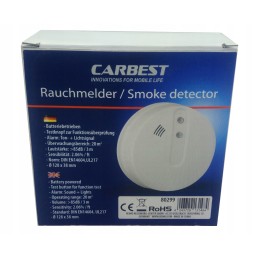Smoke sensor alarm detector battery operated