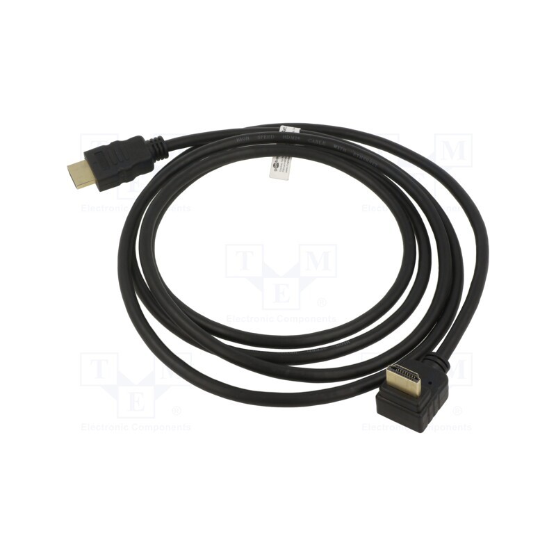 1 pcs x Goobay - 61274 - Cable, HDCP 2.2,HDMI 2.0, HDMI plug,HDMI plug 270°, PVC, 2m