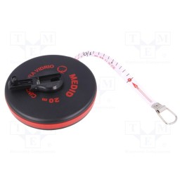 1 pcs x MEDID - 121020D - Measuring tape, L: 20m, Width: 15mm, Enclos.mat: ABS, measure
