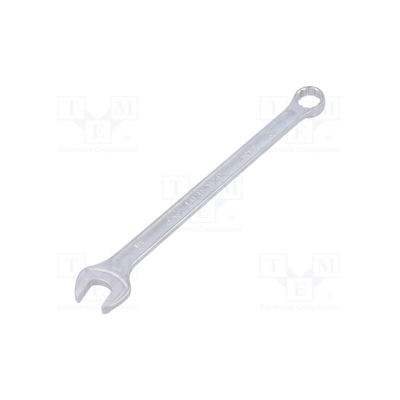 1 pcs x KING TONY - 1061-15 - Wrench, combination spanner, 15mm, Chrom-vanadium steel, long