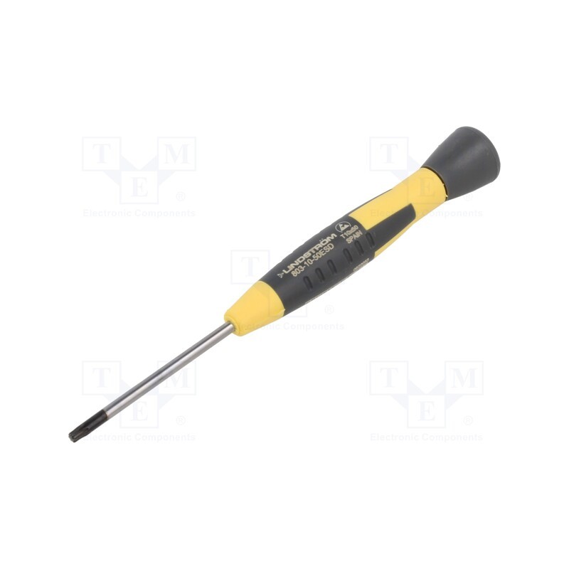 1 pcs x LINDSTRu00d6M - 803-10-50ESD - Screwdriver, Torx®, precision, TX10, ESD, Blade length: 50mm