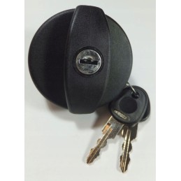 Cap with keys for the water filler neck, black, fawo