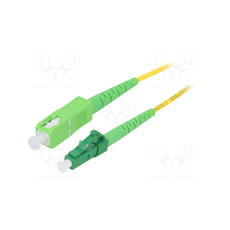 1 pcs x LOGILINK - FPSLS02 - Fiber patch cord, OS2, LC/APC,SC/APC, 2m, Optical fiber: 9/125um