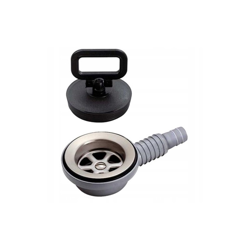 Angled sink drain 20mm 25mm for a motorhome yacht