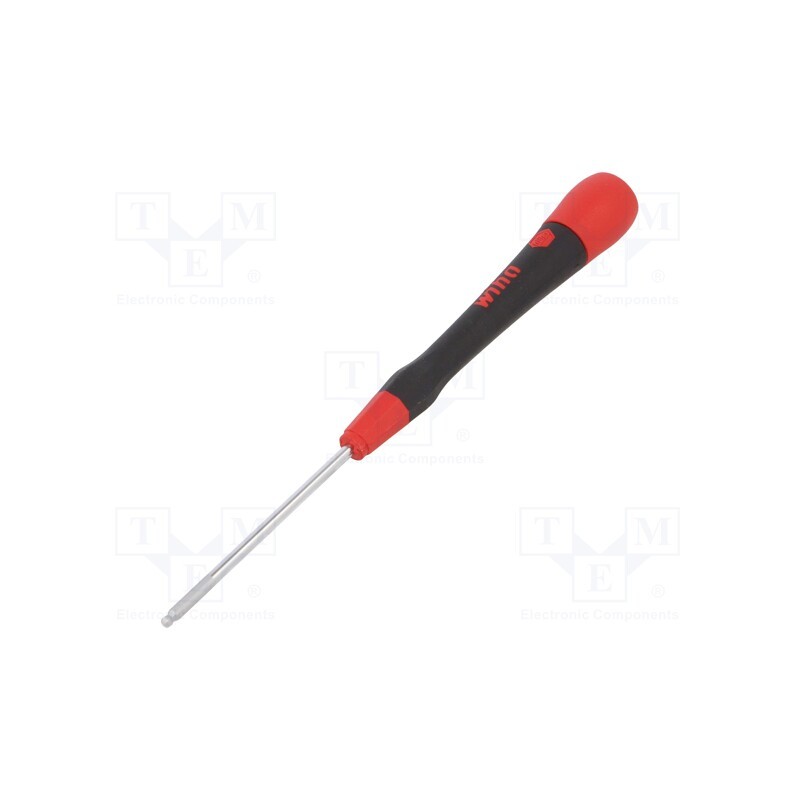 1 pcs x WIHA - 42434 - Screwdriver, hex key,spherical, precision, HEX 2,5mm