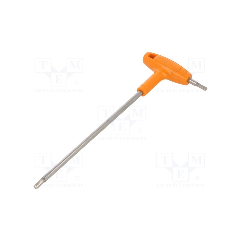1 pcs x BETA - 961936 - Wrench, hex key, HEX 3mm, stainless steel, Kind of handle: T
