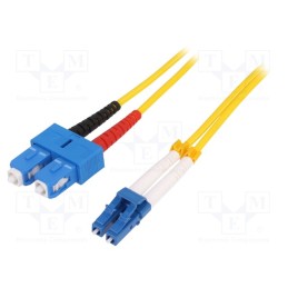 1 pcs x LOGILINK - FP0LS05 - Fiber patch cord, OS2, LC/UPC,SC/UPC, 5m, Optical fiber: 9/125um