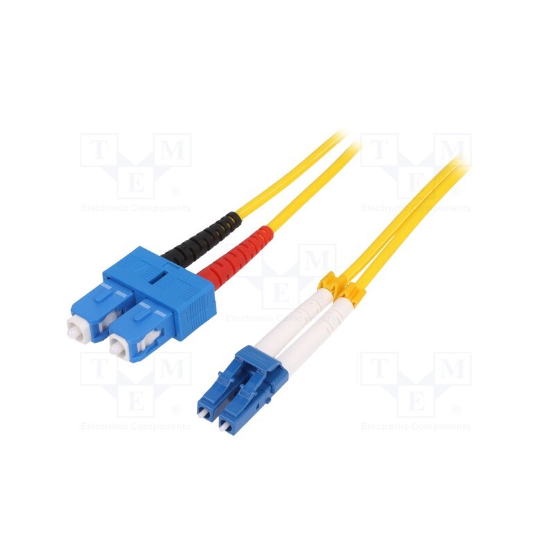 1 pcs x LOGILINK - FP0LS01 - Fiber patch cord, OS2, LC/UPC,SC/UPC, 1m, Optical fiber: 9/125um